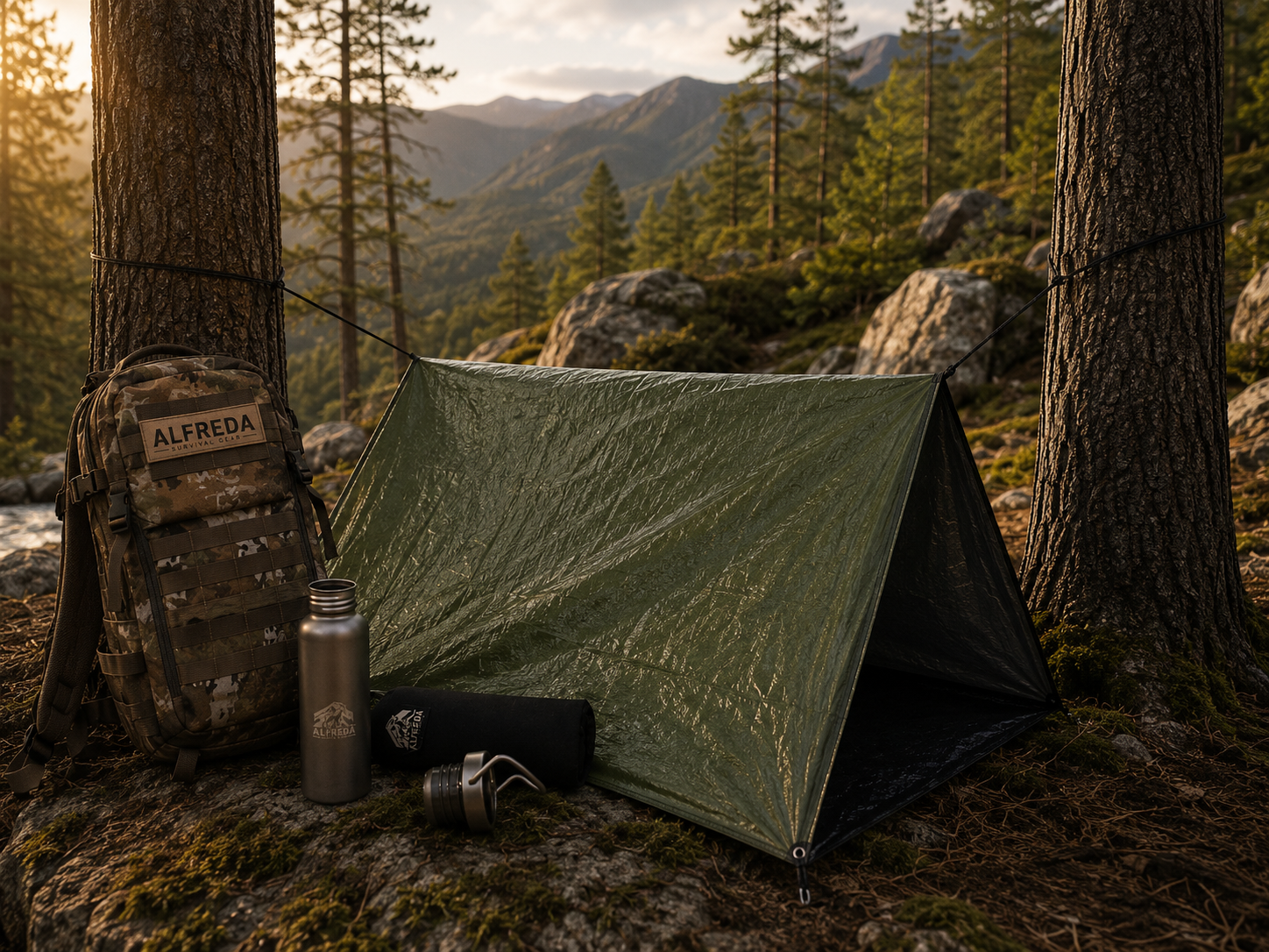 Mochila de Bushcraft Alfreda 30L