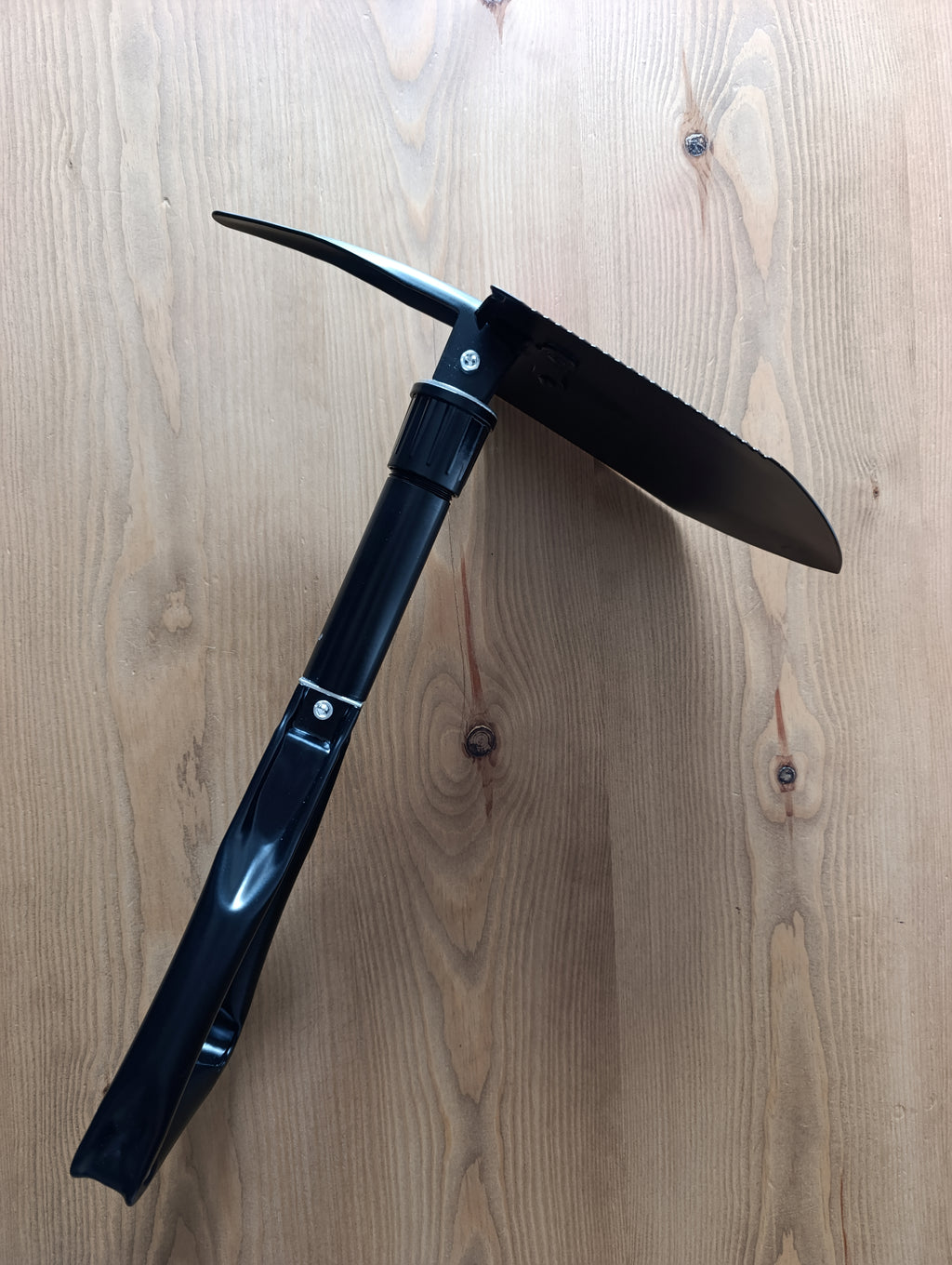 Pala táctica plegable de 900 g convertible en pico para camping, bushcraft, aventura, montaña y supervivencia