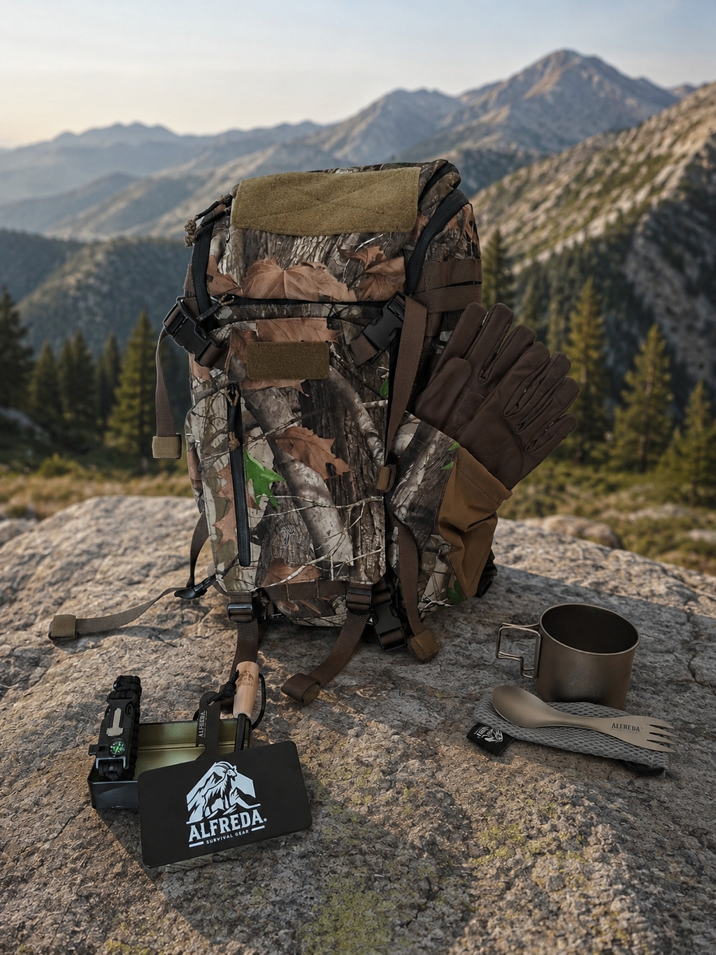 Mochila de Bushcraft Alfreda 30L