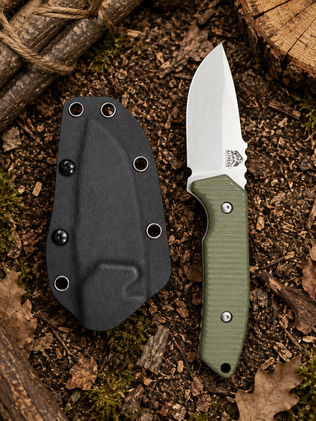 Cuchillo Outdoor de Acero Sueco Sandvik 14C28N